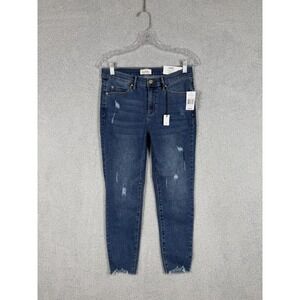 NEW Nicole Miller New York Women's 4 SoHo High Rise Ankle Skinny Denim Jeans NWT